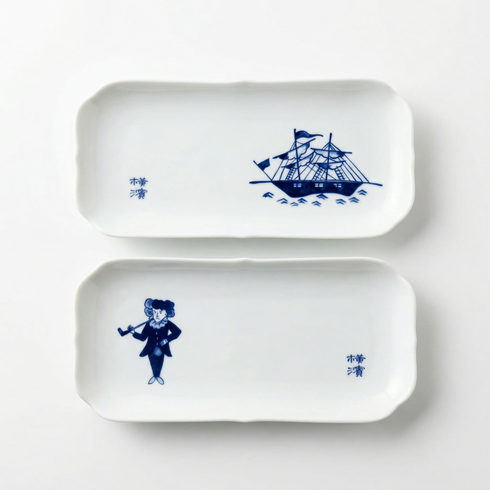 横濱増田窯 横濱南蛮絵図
フリープレート 2枚セット